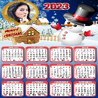 calendario-2023-com-boneco-de-neve-para-imprimir-com-foto
