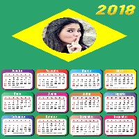 colocar-foto-em-calendario-2018-bandeira-do-brasil