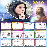 moldura-para-fotos-com-calendario-2019-jesus-cristo