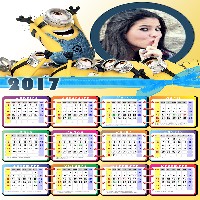calendario-online-gratis-2017-com-minions