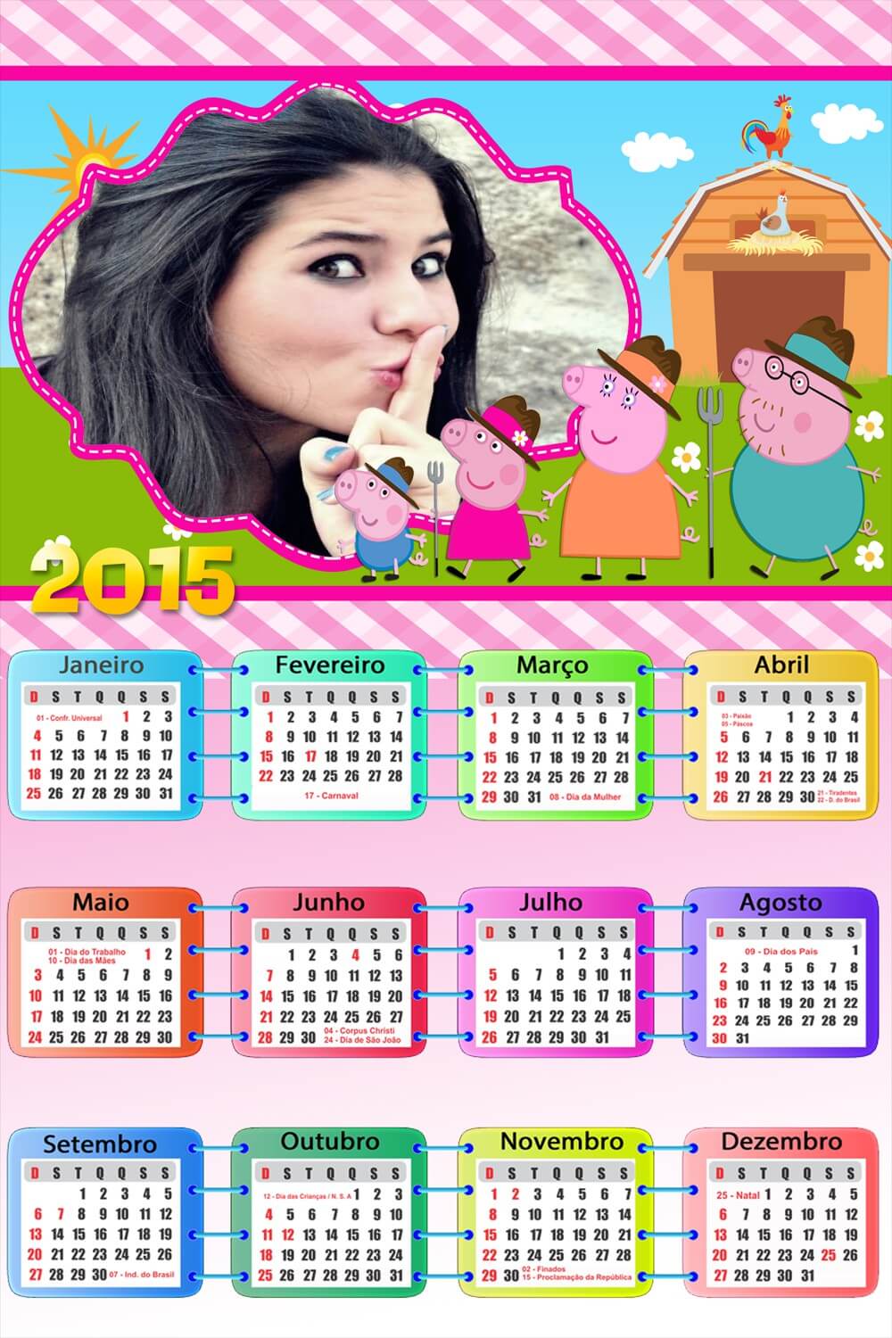 montar-fotos-calendario-peppa-pig-2015