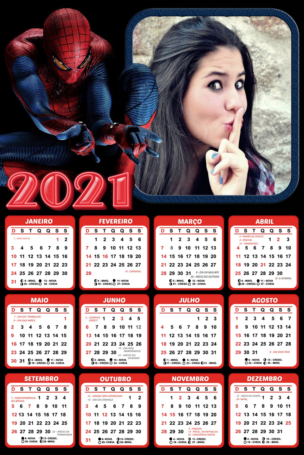 calendario-infantil-homem-aranha