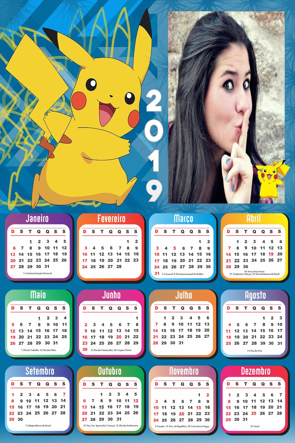 calendario-2019-pikachu