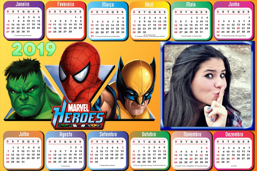 calendario-2019-herois-marvel