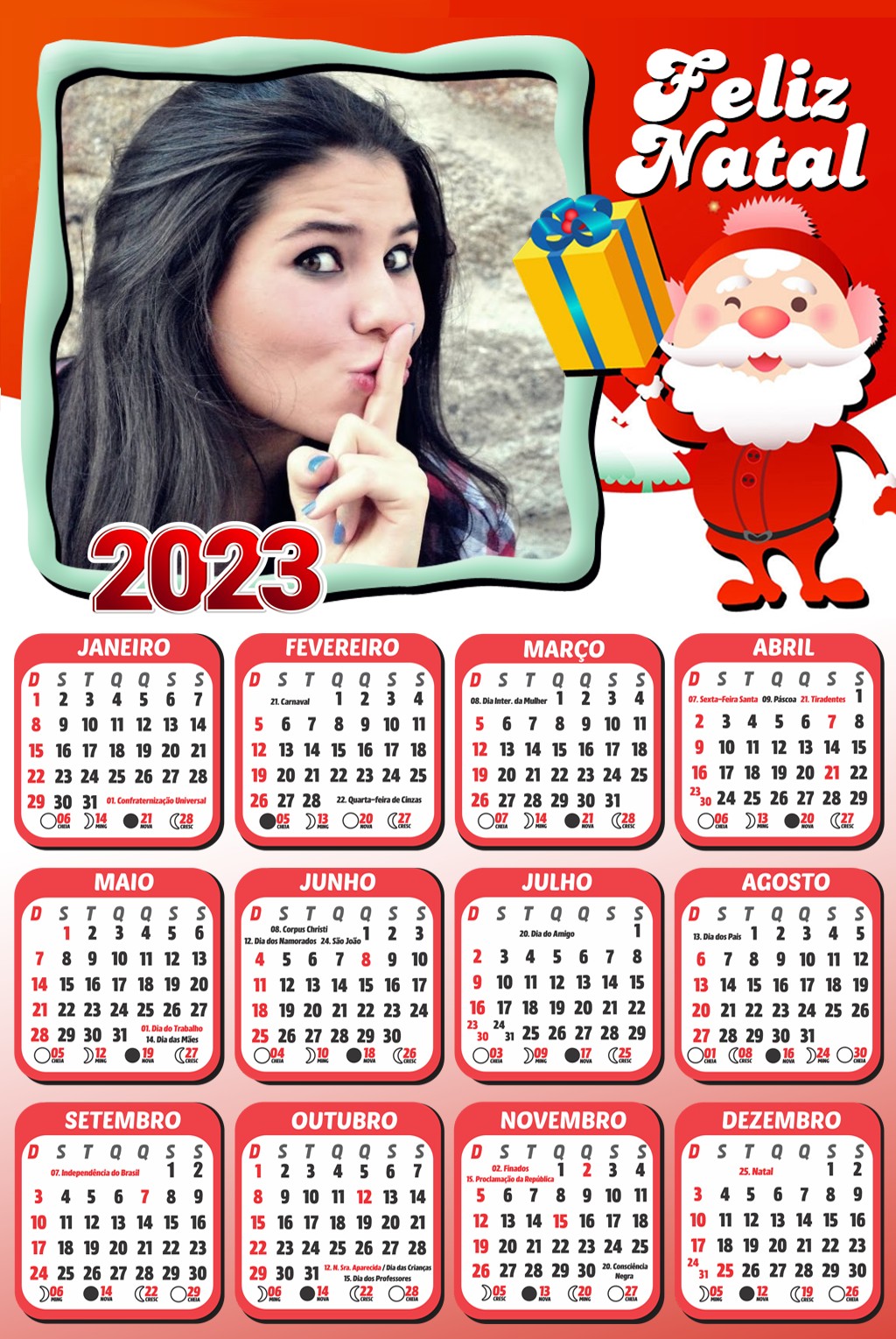 moldura-para-colagem-calendario-2023-papai-noel-rojo