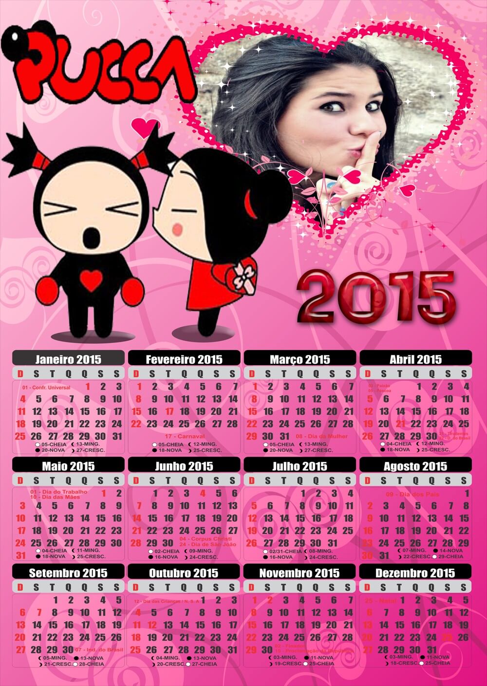 calendario-da-pucca-e-garu-2015