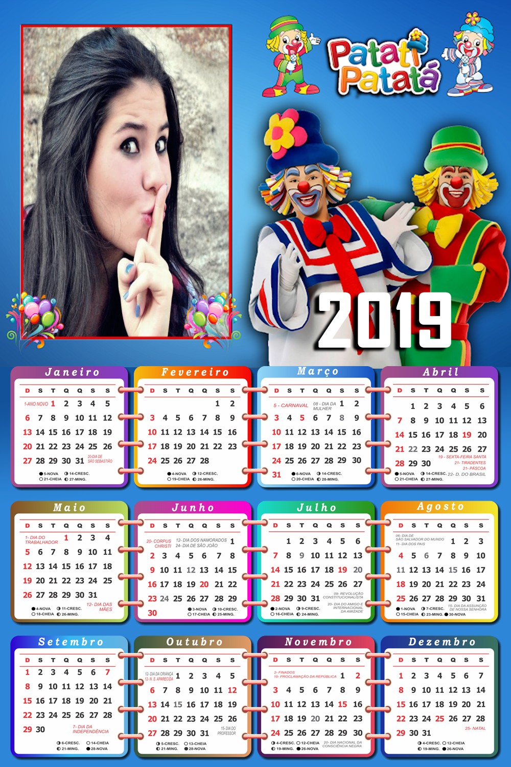 montagem-de-fotos-online-com-calendario-2019-patati-patata