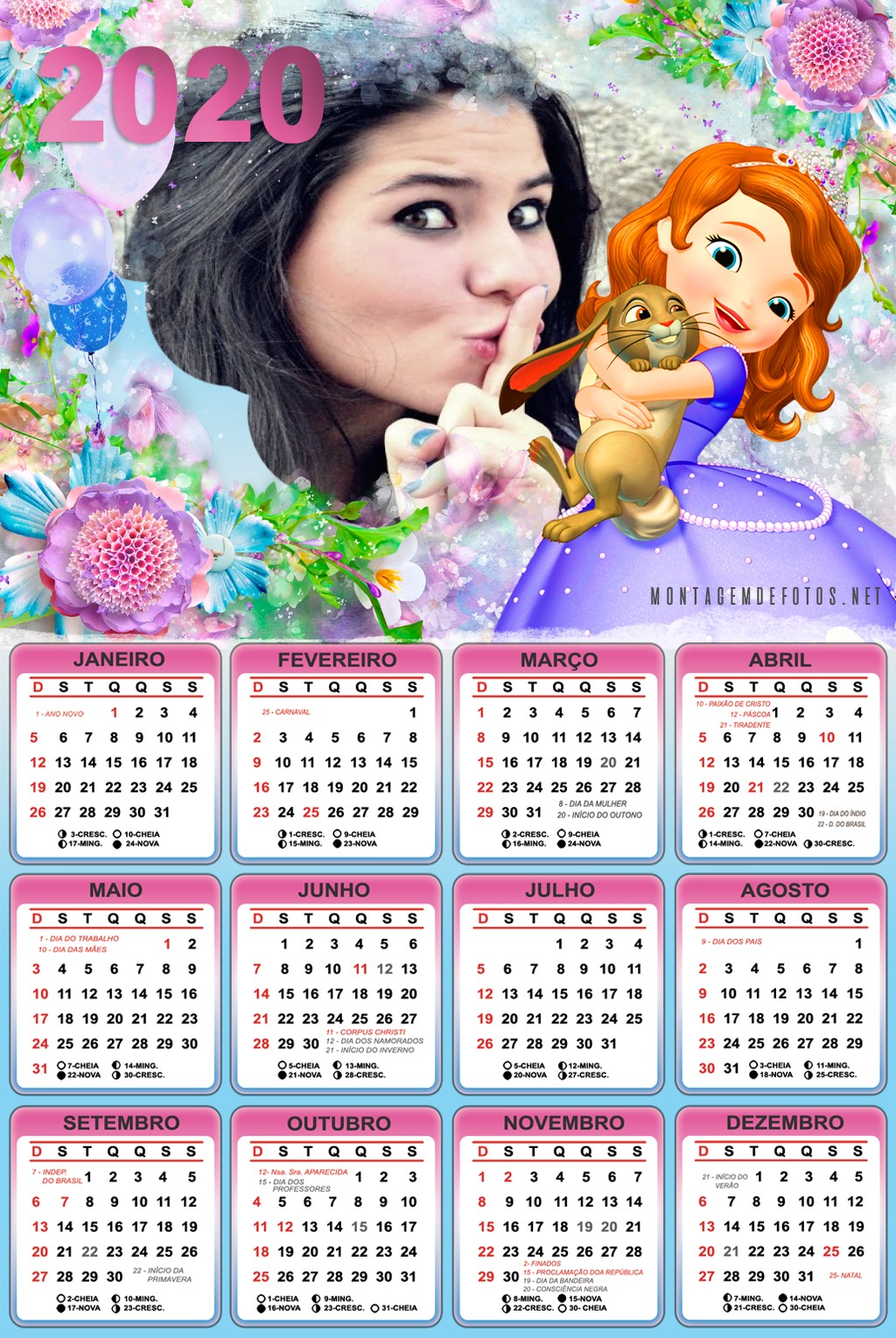 calendario-com-foto-2020-princesa-sofia-disney